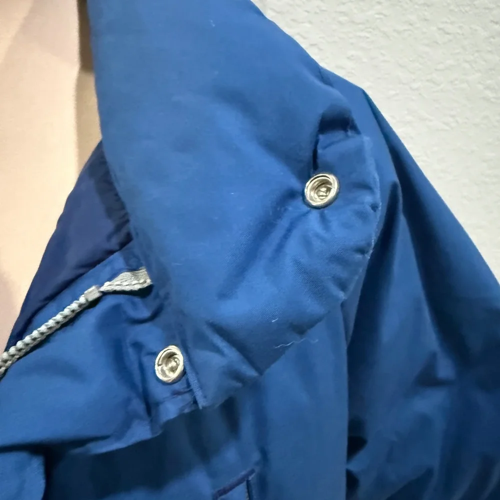 The North Face Vintage Puffer Parka Jacket Blue Mens Large Gorpcore Quilted USA